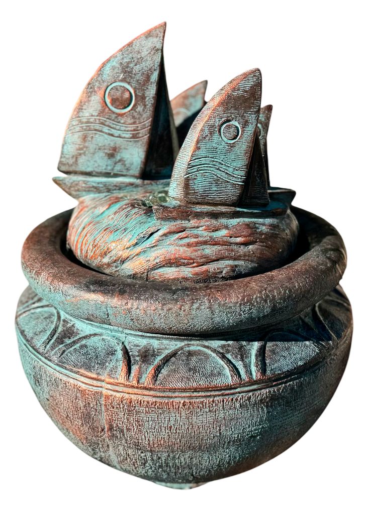 Regatta Sailing Ships 22" High Bronze LED Bubbler Fountain