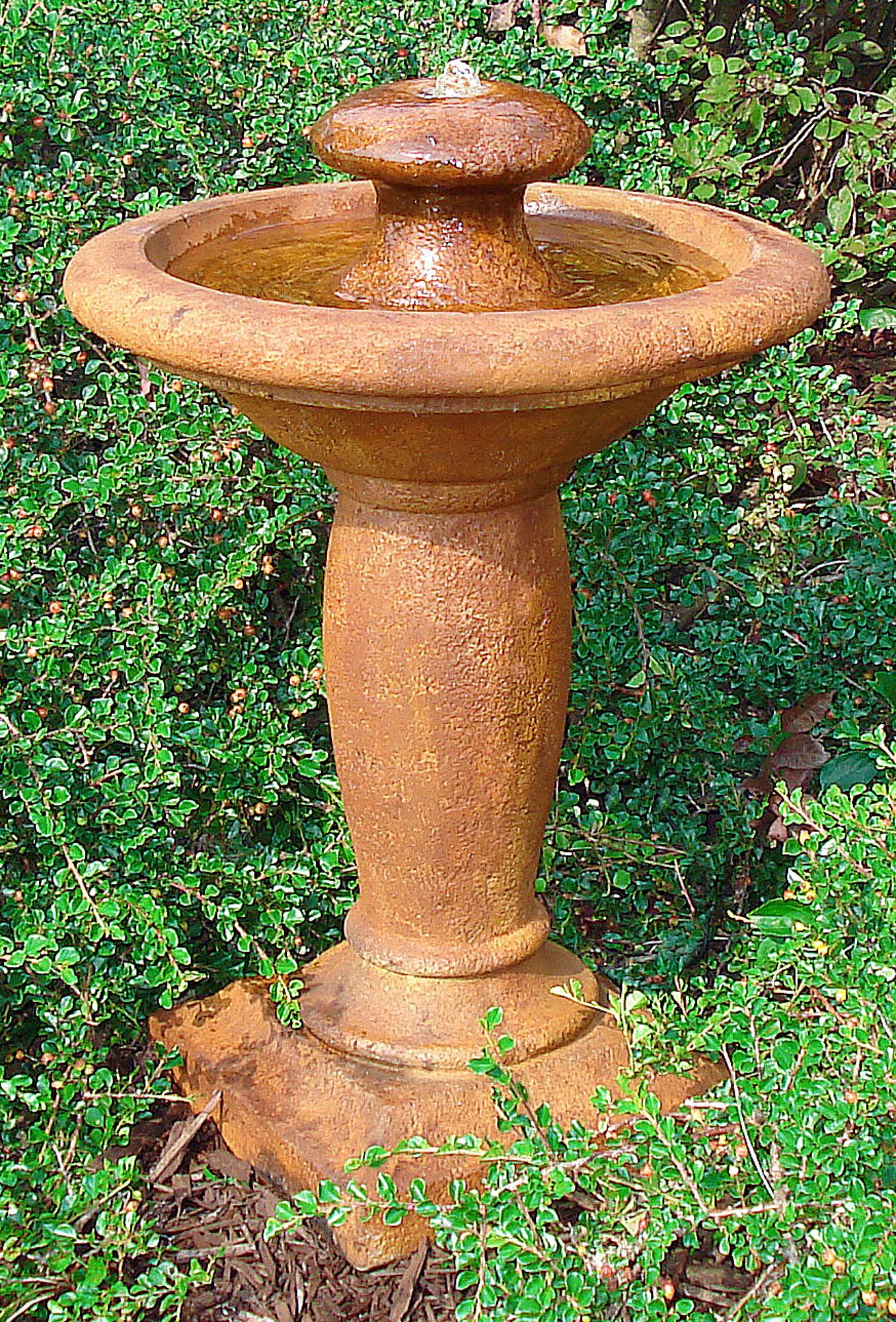 Europa 28" High Relic Terra LED Bubbler Outdoor Fountain