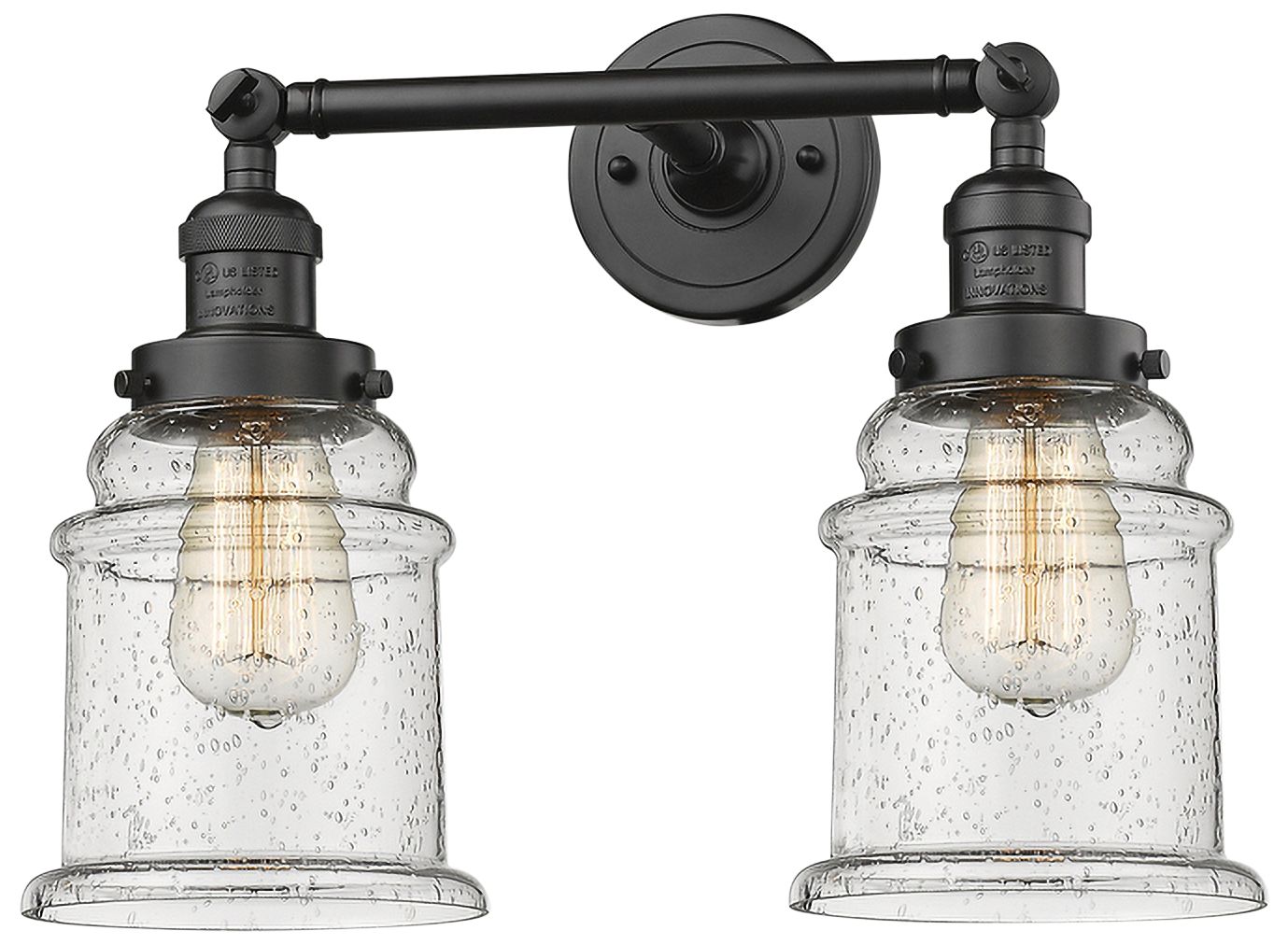 Canton 11" High Wide Oil-Rubbed Bronze 2-Light Wall Sconce