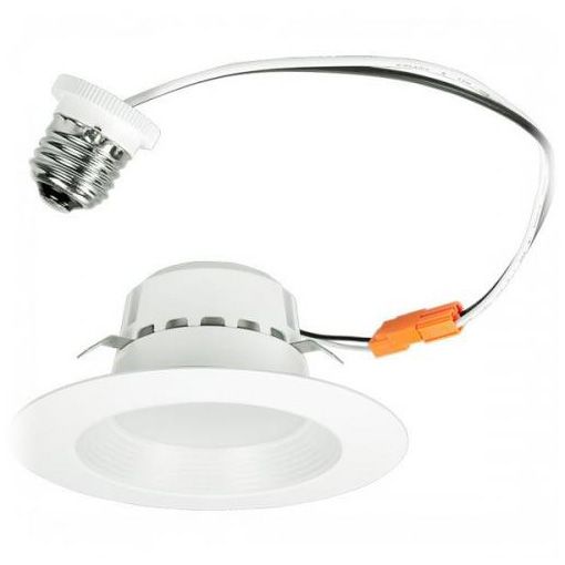 5/6" White Baffle 21 Watt Dimmable LED Retrofit Trim