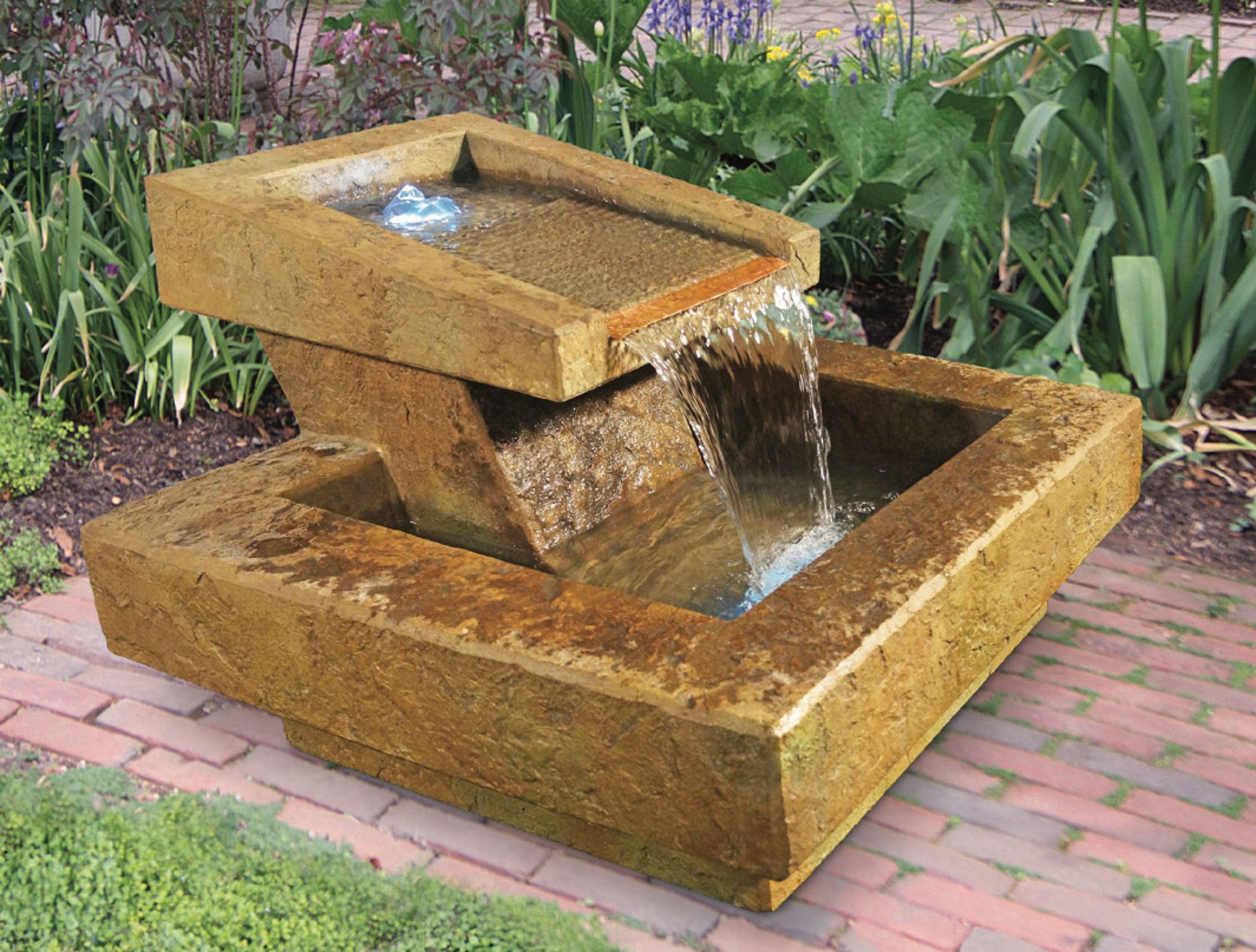 Phoenix 20 1/2" High Relic Lava LED Outdoor Fountain