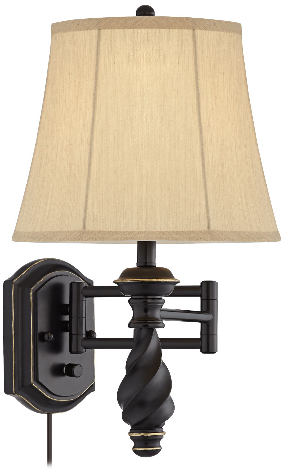 Kenny Restoration Bronze Swing Arm Wall Lamp 65H59 Lamps Plus