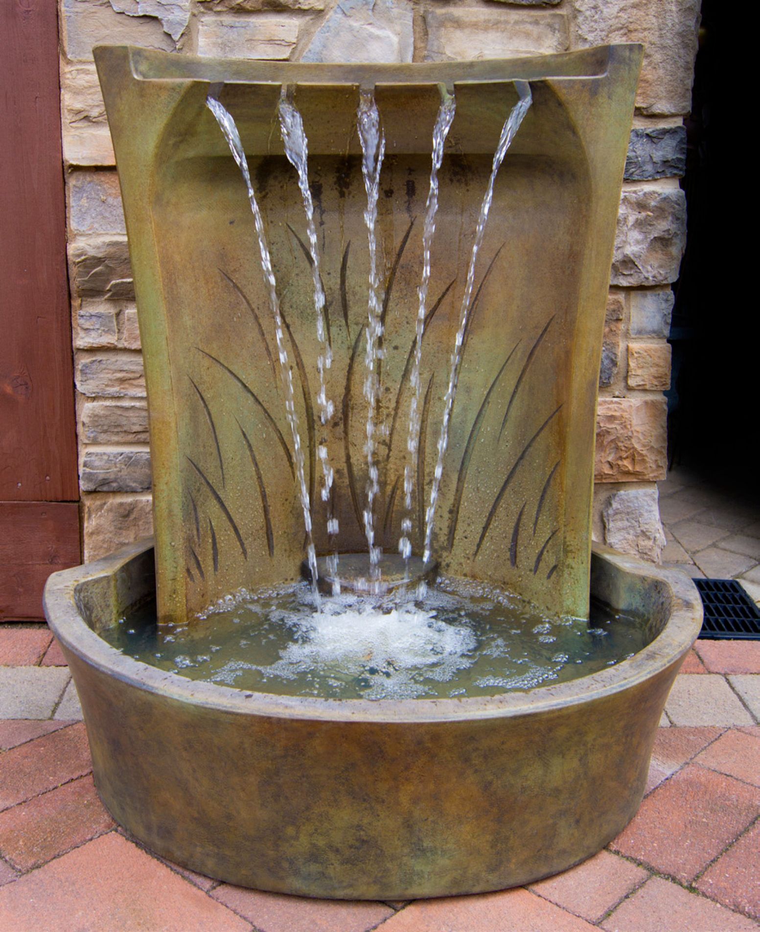 Henri Studio Aria 42" High Relic Nebbia LED Outdoor Fountain