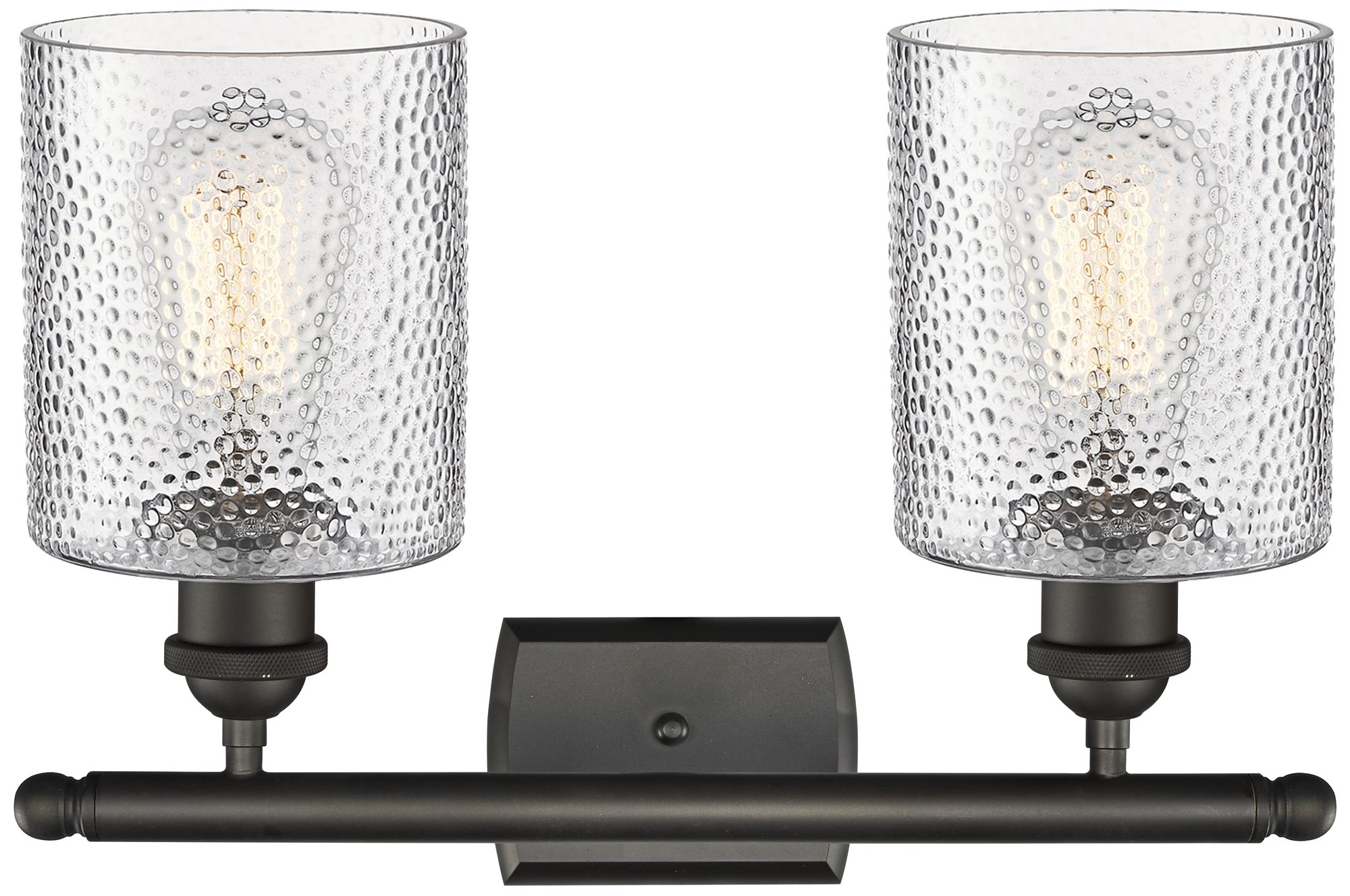 Cobbleskill 9" High Oil-Rubbed Bronze 2-Light Wall Sconce