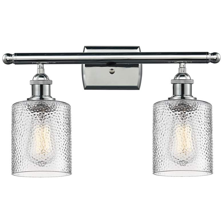 Cobbleskill 9&quot; High Polished Chrome 2-Light Wall Sconce
