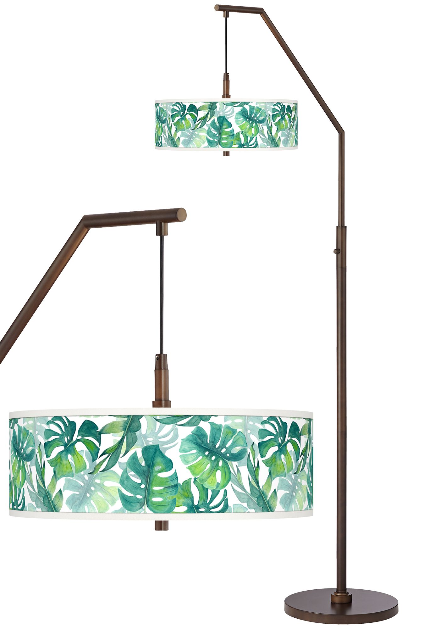 Tropica Bronze Downbridge Arc Floor Lamp