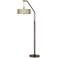 Sesame Polyester Bronze Downbridge Arc Floor Lamp