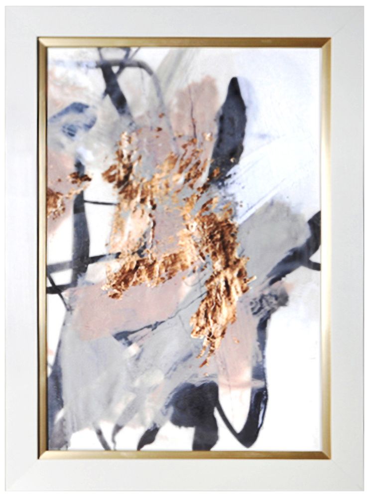 Crestview Collection Golden Blush II 30"H Framed Wall Art