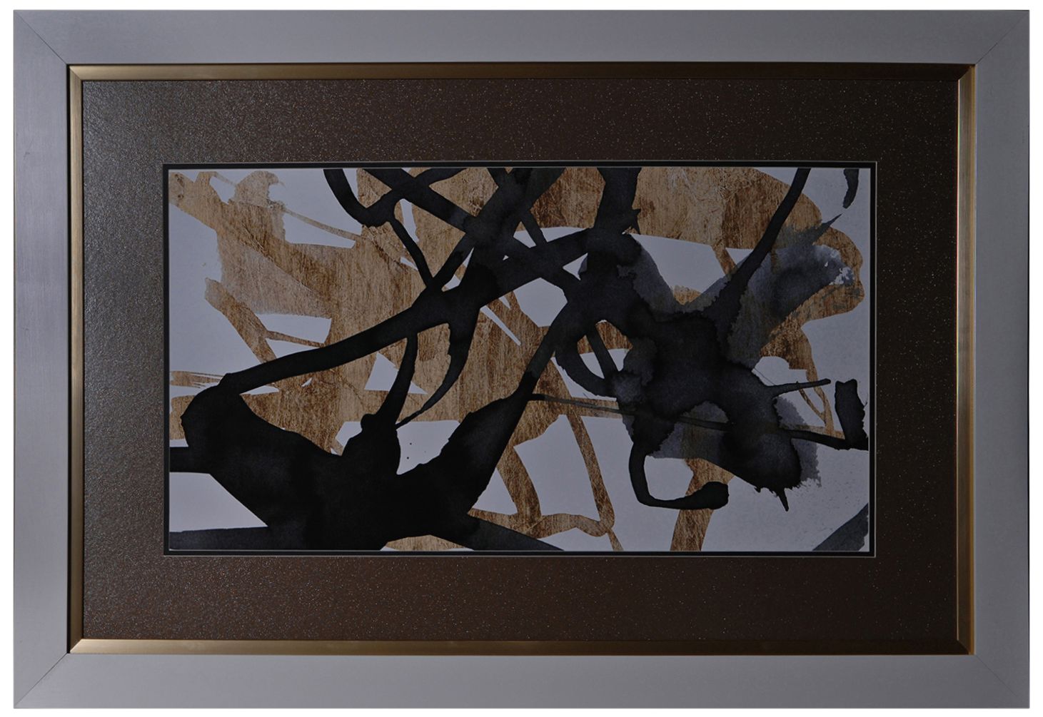 Crestview Collection Laser Gold I 32" Wide Framed Wall Art