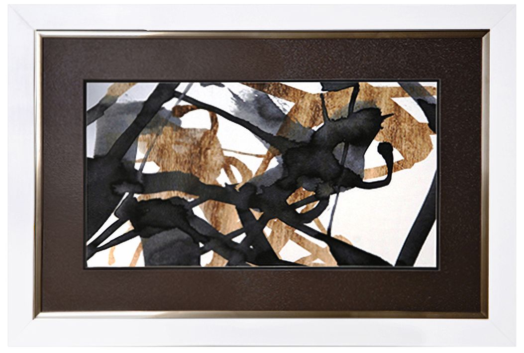 Crestview Collection Laser Gold II 32" Wide Framed Wall Art