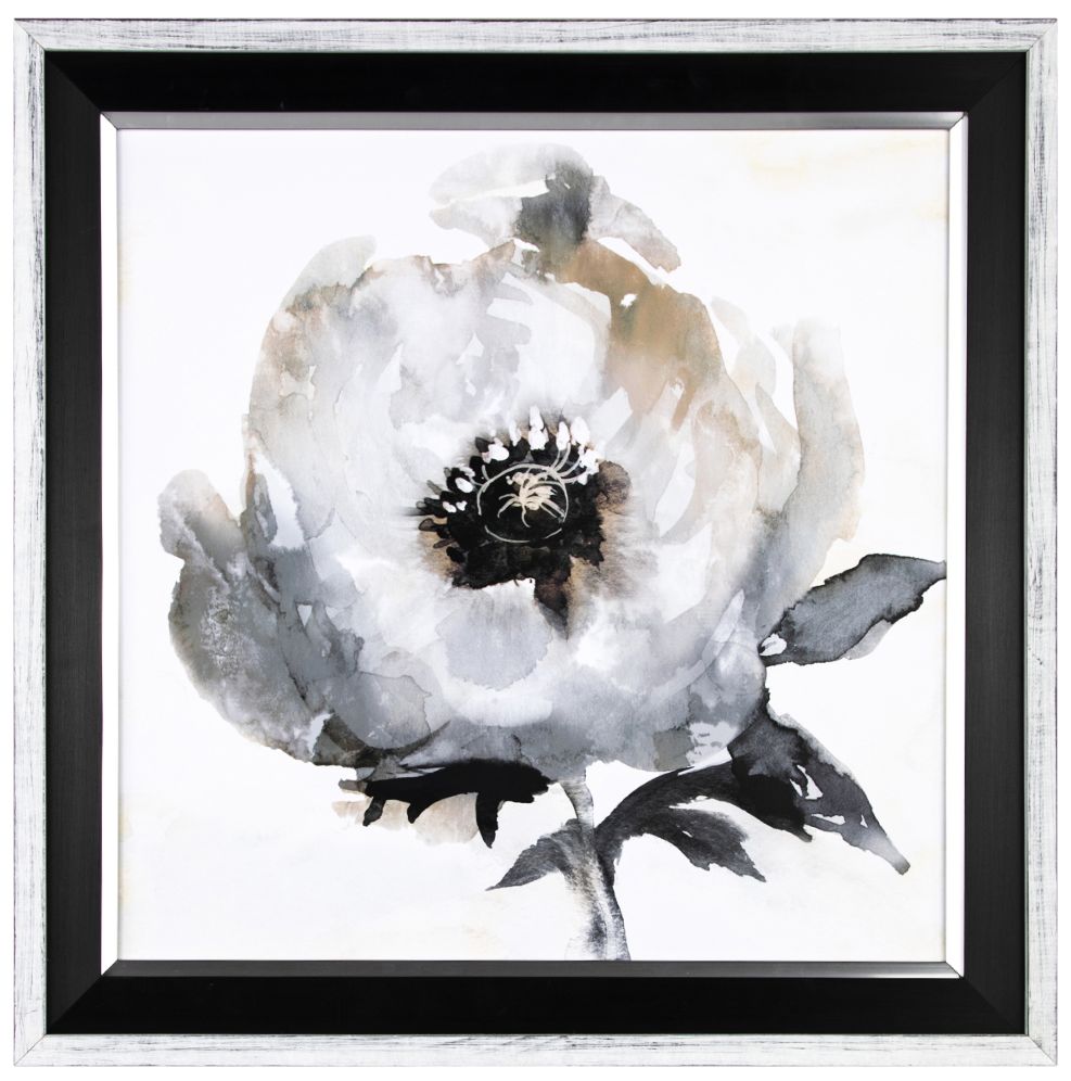 Crestview Collection Floral II 26" Square Framed Wall Art
