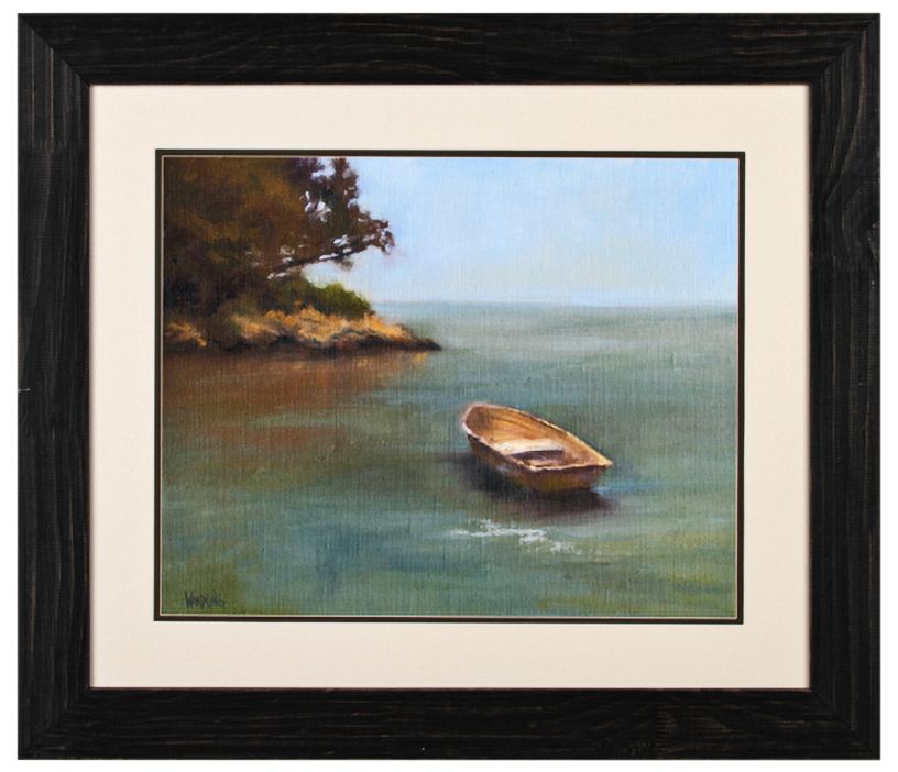 Harbored Dories II 32 3/4" Wide Framed Wall Art