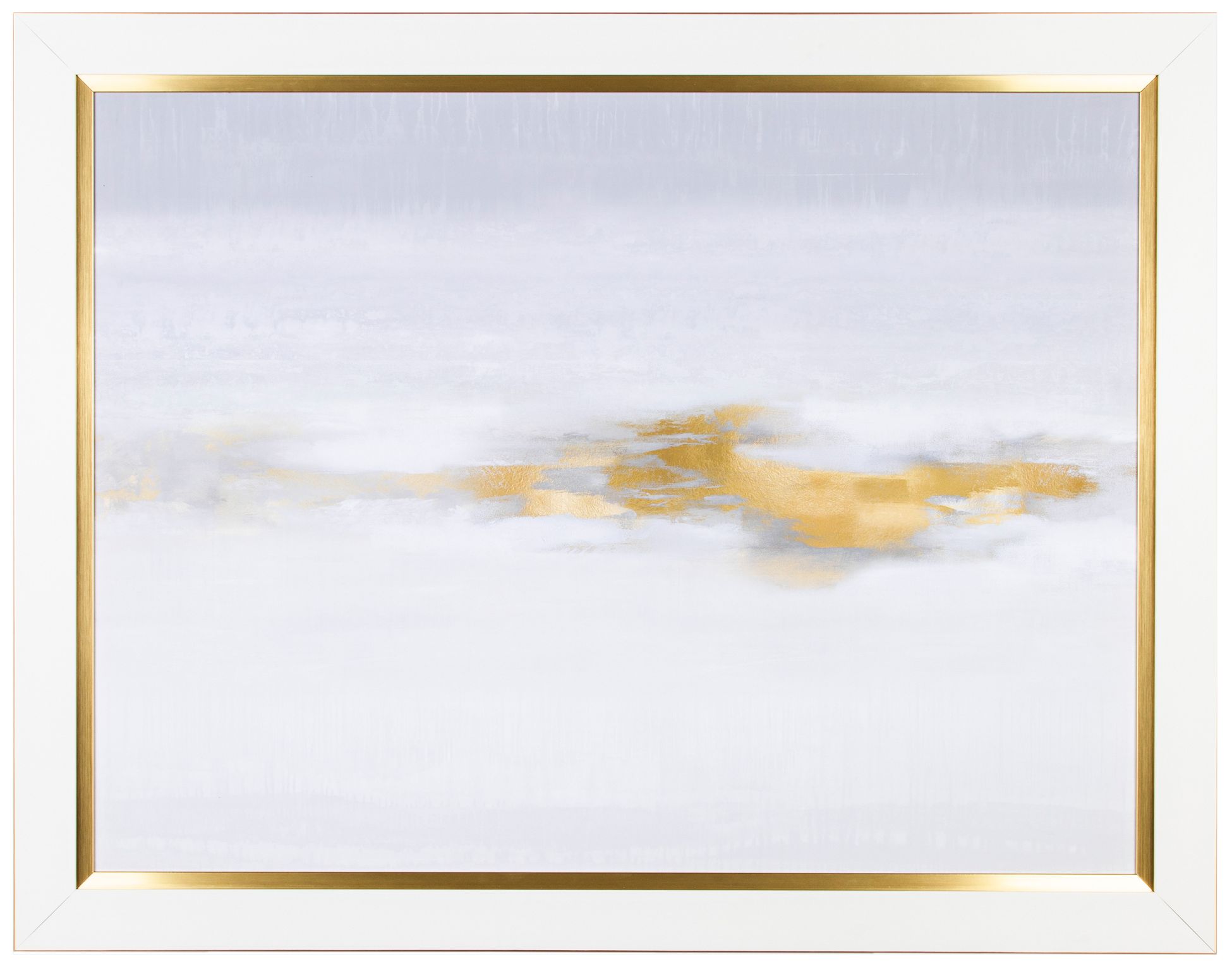 Crestview Collection Gold Divide 46" Wide Framed Wall Art