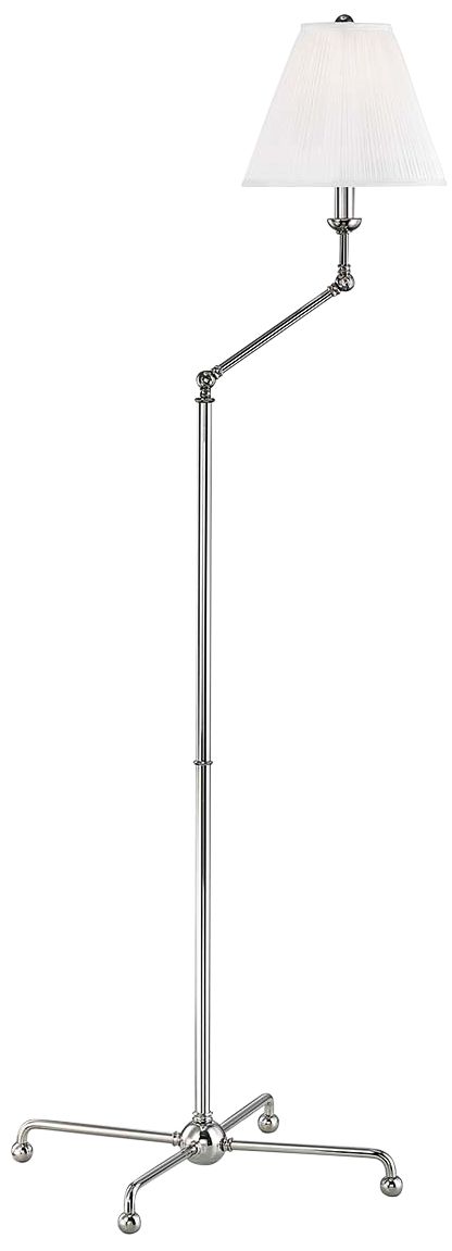 Classic No.1 Polished Nickel Adjustable Floor Lamp