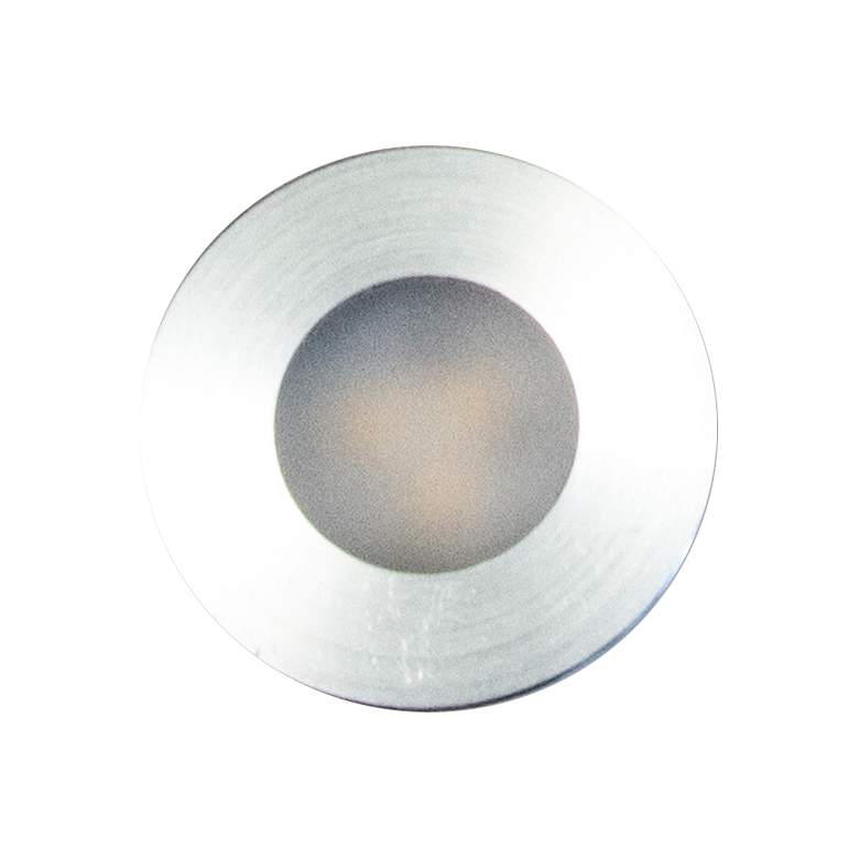 Image 1 SlimEdge&#8482; 1.3"W Brush Nickel LED Recess Slim Puck Mini