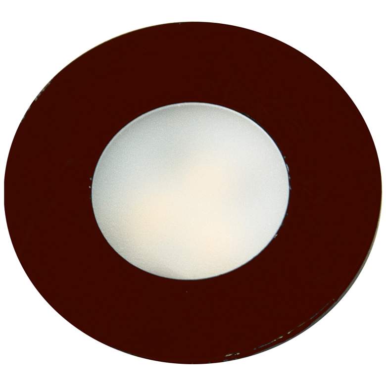 Image 1 SlimEdge&#8482; 1.3"W Bronze LED Recess Mount Slim Puck Mini