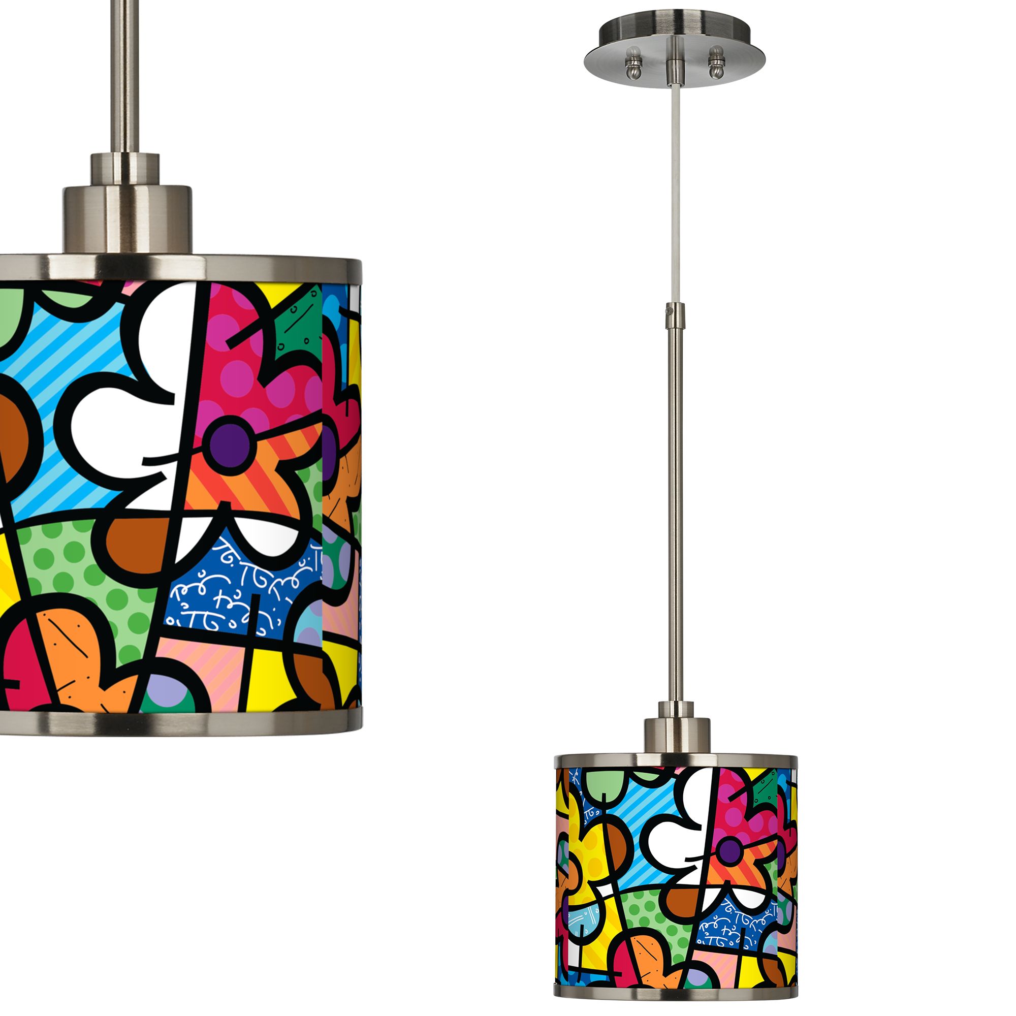 Romero Britto Flowers Mini Pendant Light