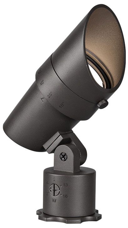 WAC Landscape 6" High Bronze 3000K LED Accent Spot Light