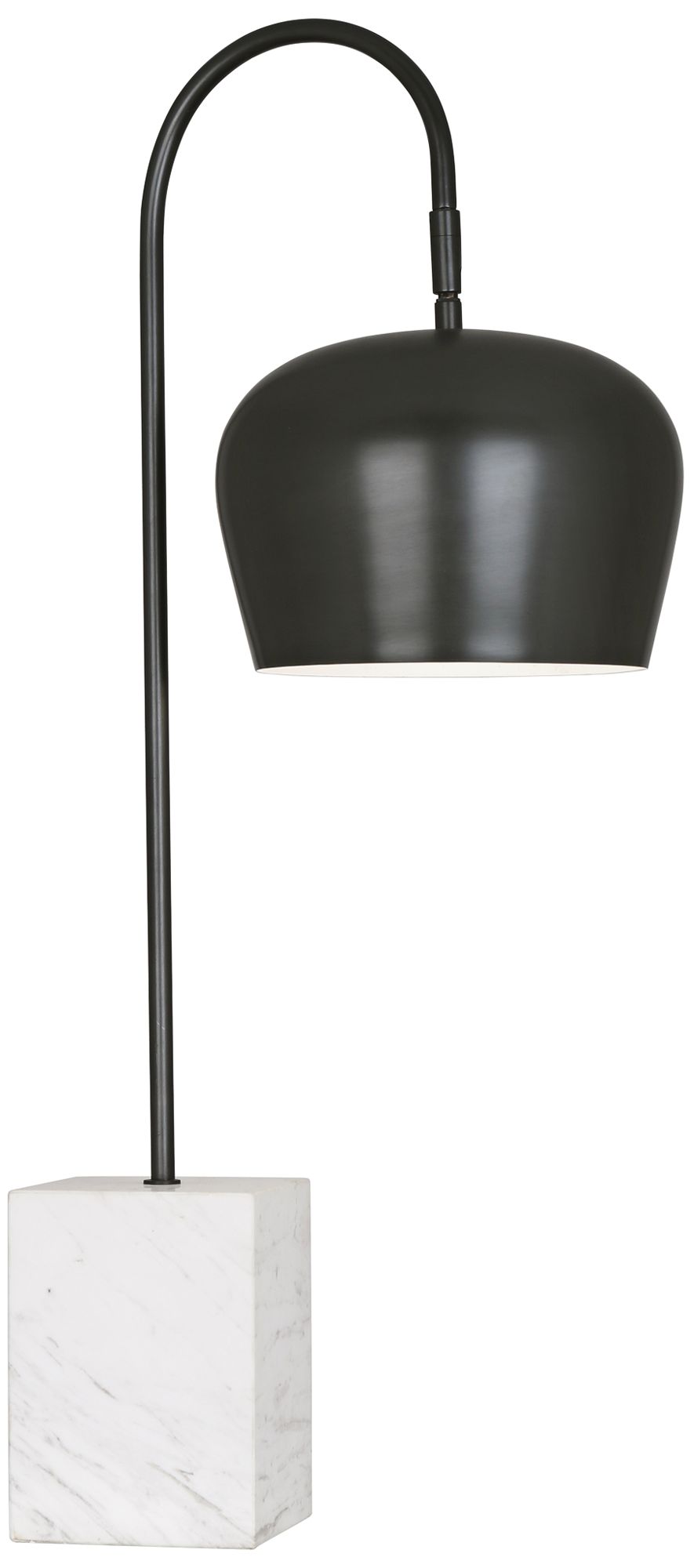 Rico Espinet Bumper Deep Patina Bronze Metal Arc Desk Lamp
