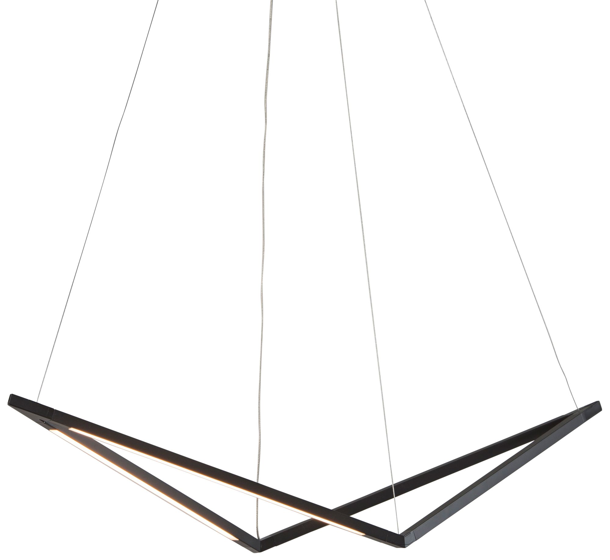 Koncept ZBar Bird 34" Wide Matte Black LED Pendant Light 65T58