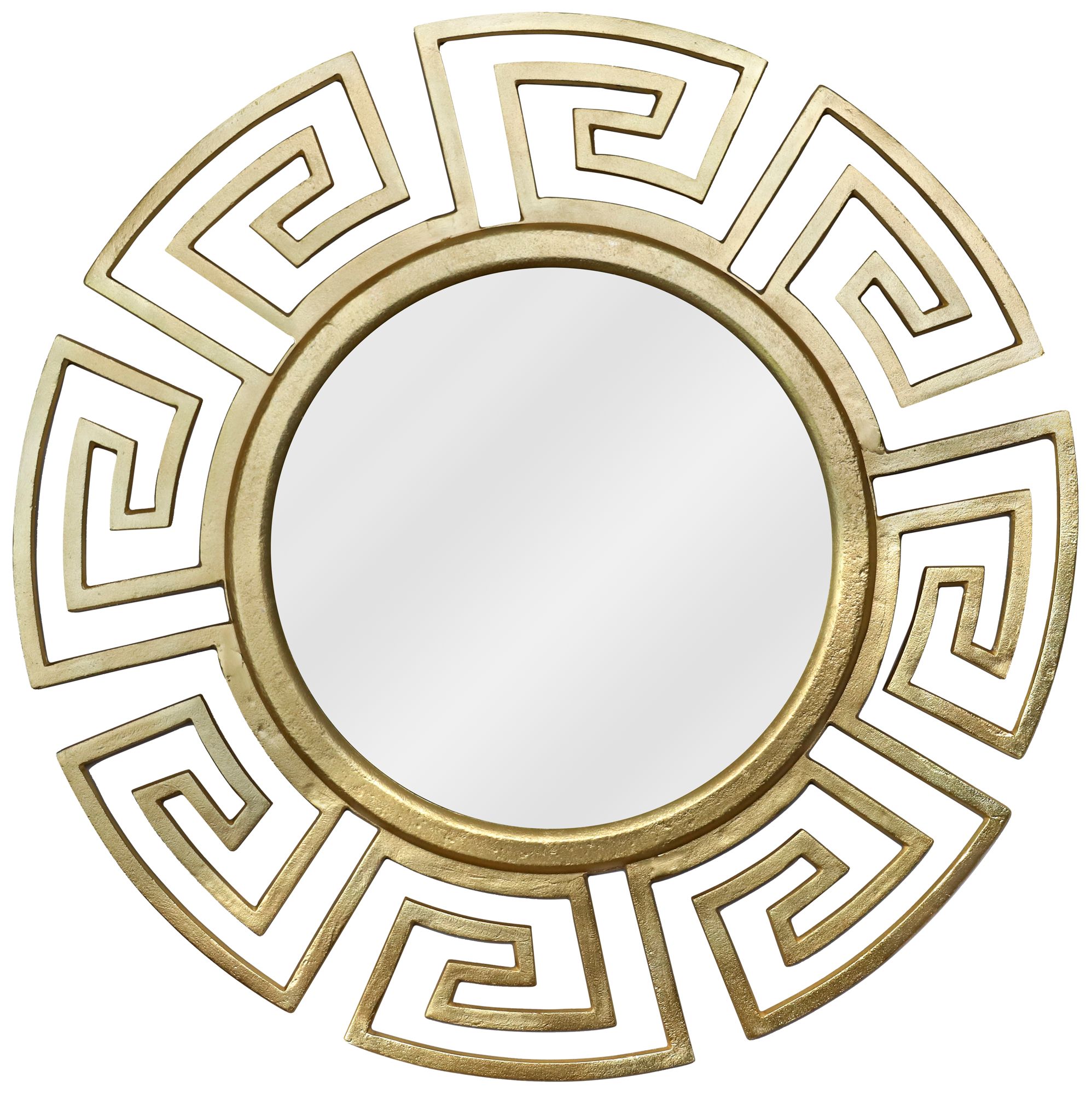 Kenroy Home Rhodes Gold 34" Round Wall Mirror