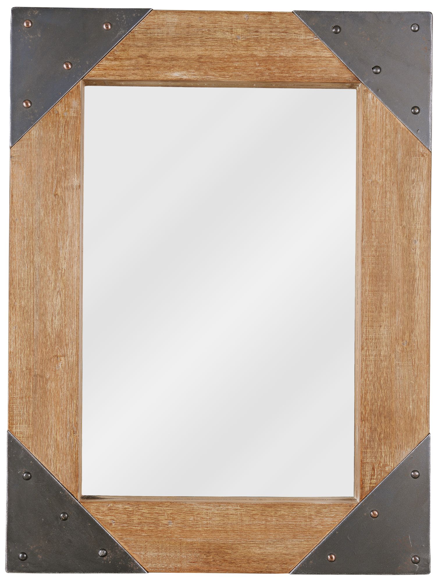 Kenroy Home Brace Wood with Metal 30" x 40" Wall Mirror