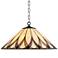 Serena 19 3/4" Wide Amber Accented Art Glass 3-Light Pendant