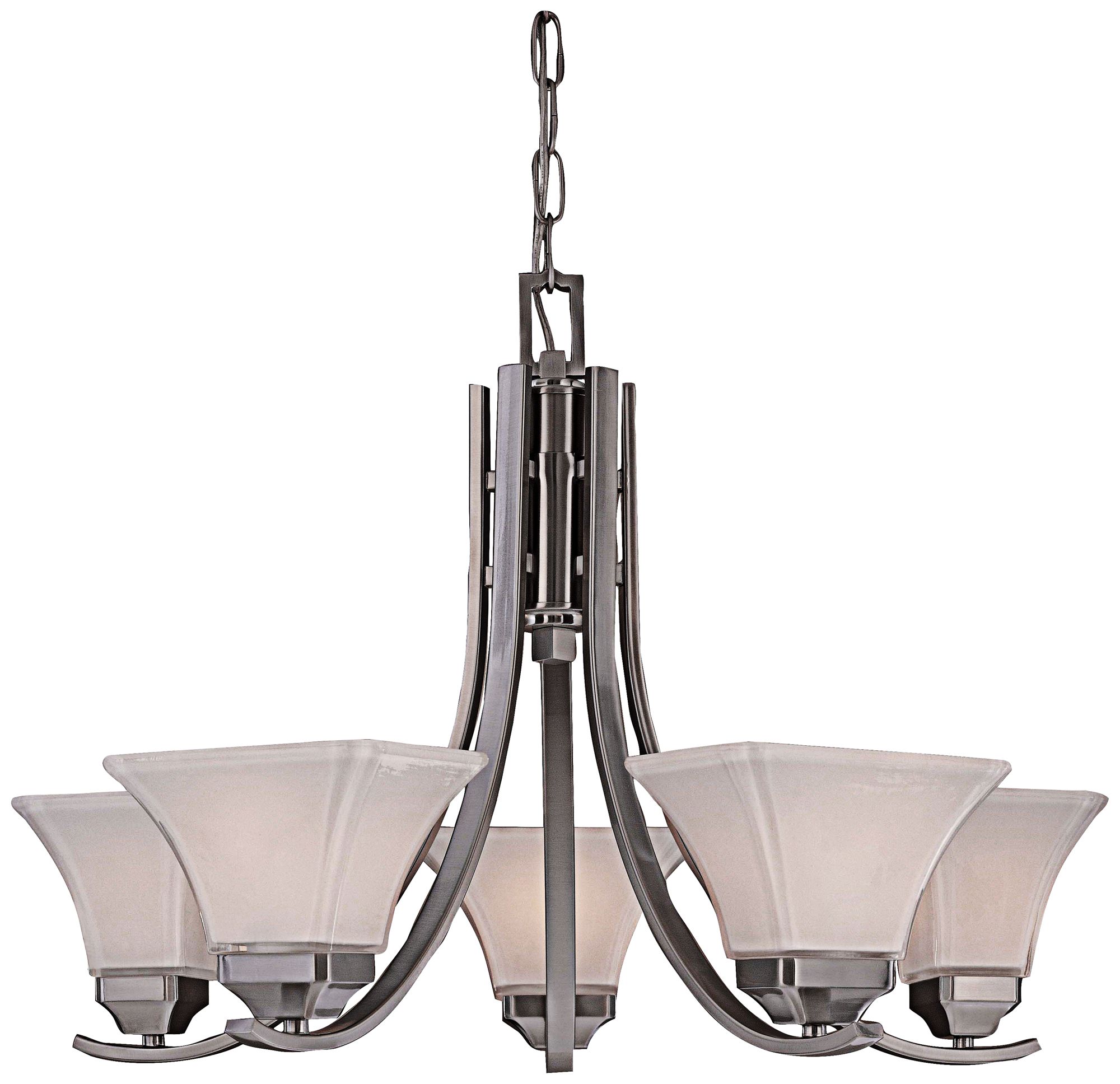 Agilis 27" Wide Brushed Nickel Chandelier 66565 Lamps Plus