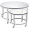 Jadyn 34" Wide Polished Chrome Round Cocktail Table
