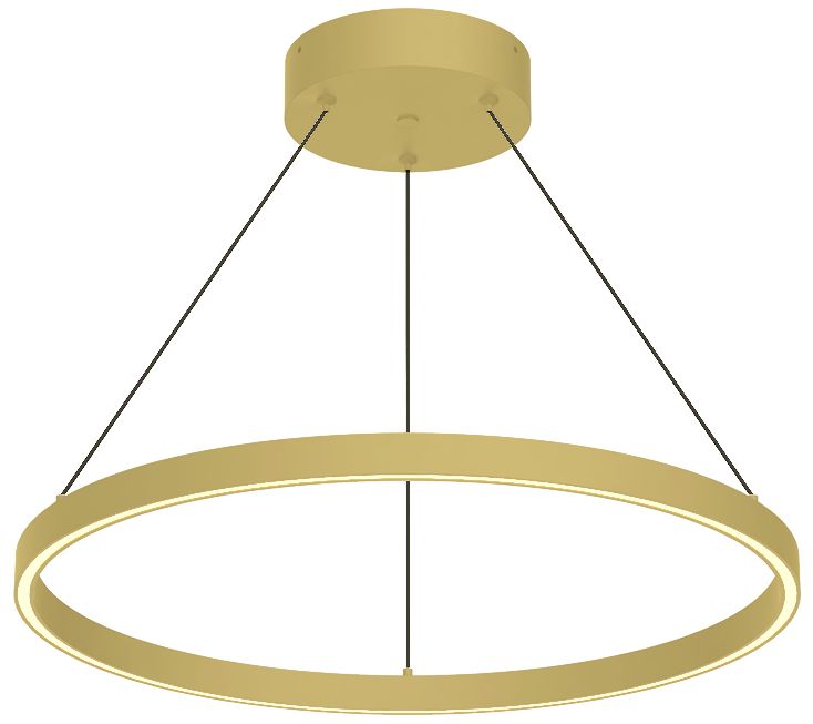 Kuzco Cerchio Led 24-in Brushed Gold Pendant