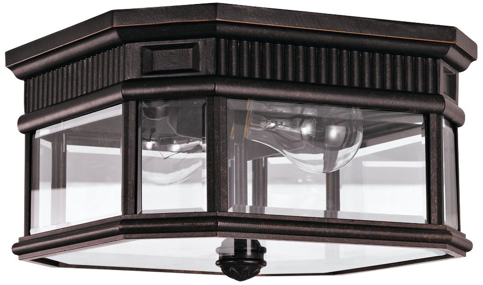Feiss Cotswold Lane 11 1/2"W Grecian Bronze Ceiling Light