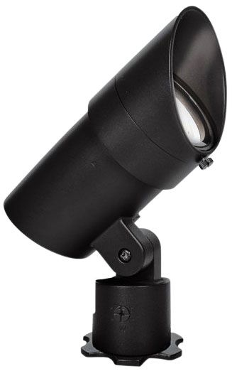 WAC Landscape 6" High Black 3000K LED Accent Spot Light
