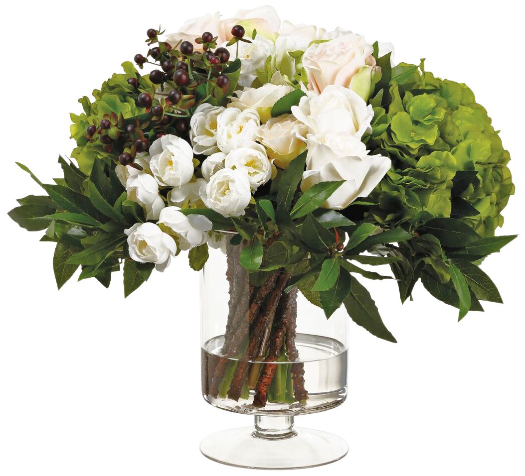 false flowers in vase