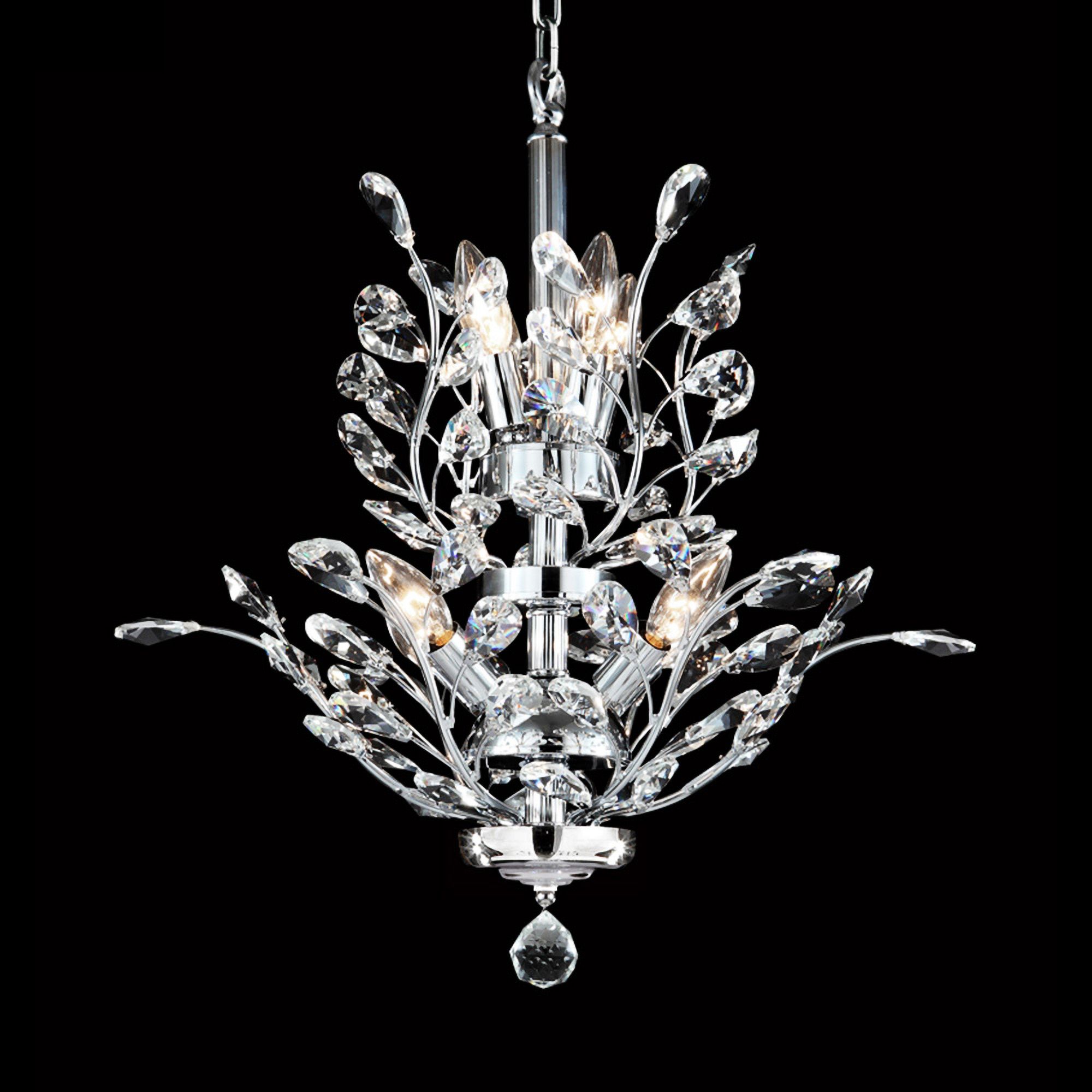 Regalia 21" Wide Silver 7-Light Crystal Dining Chandelier