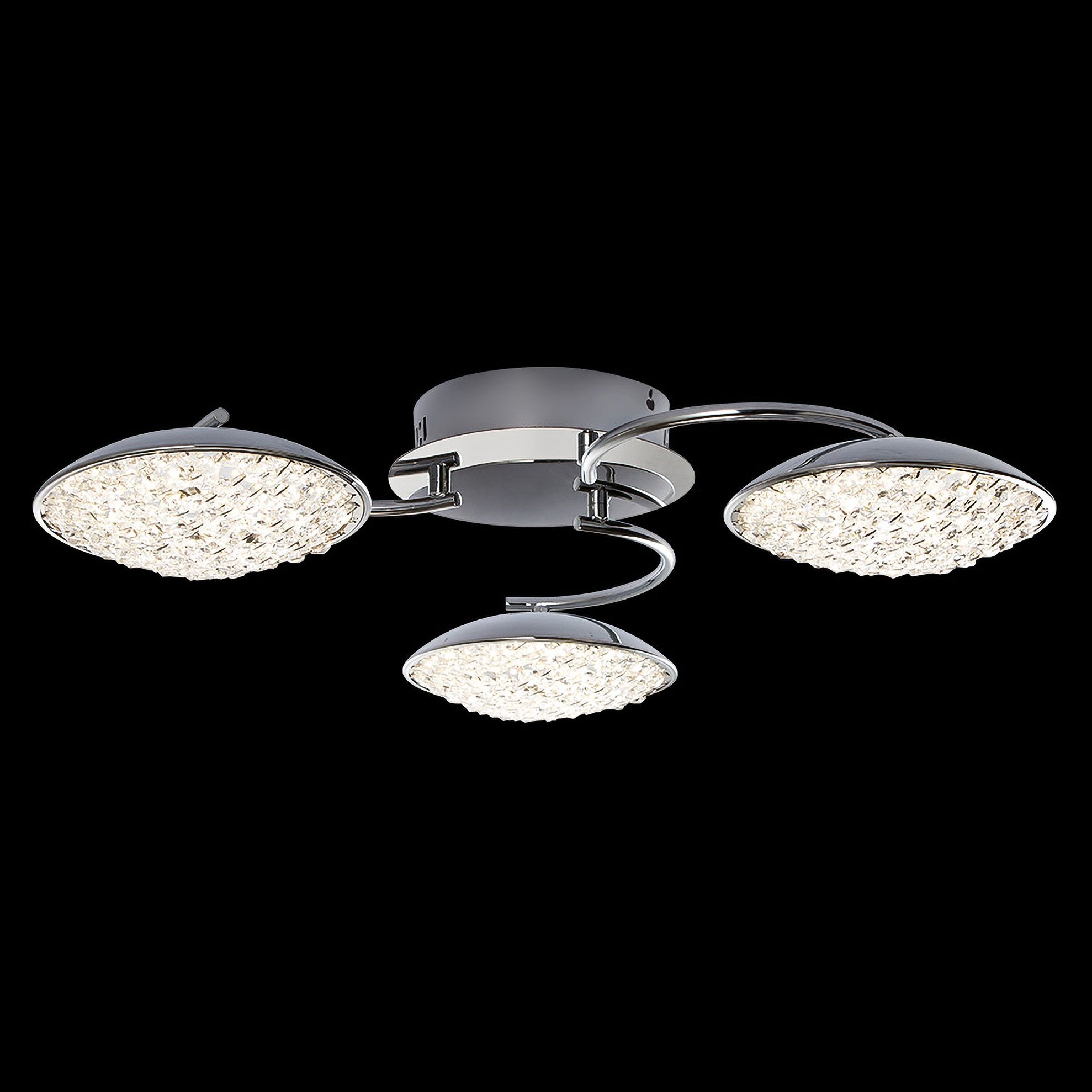James R Moder Galaxy 24 W Silver Led Crystal Ceiling Light