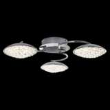 James R. Moder Galaxy 24&quot;W Silver LED Crystal Ceiling Light