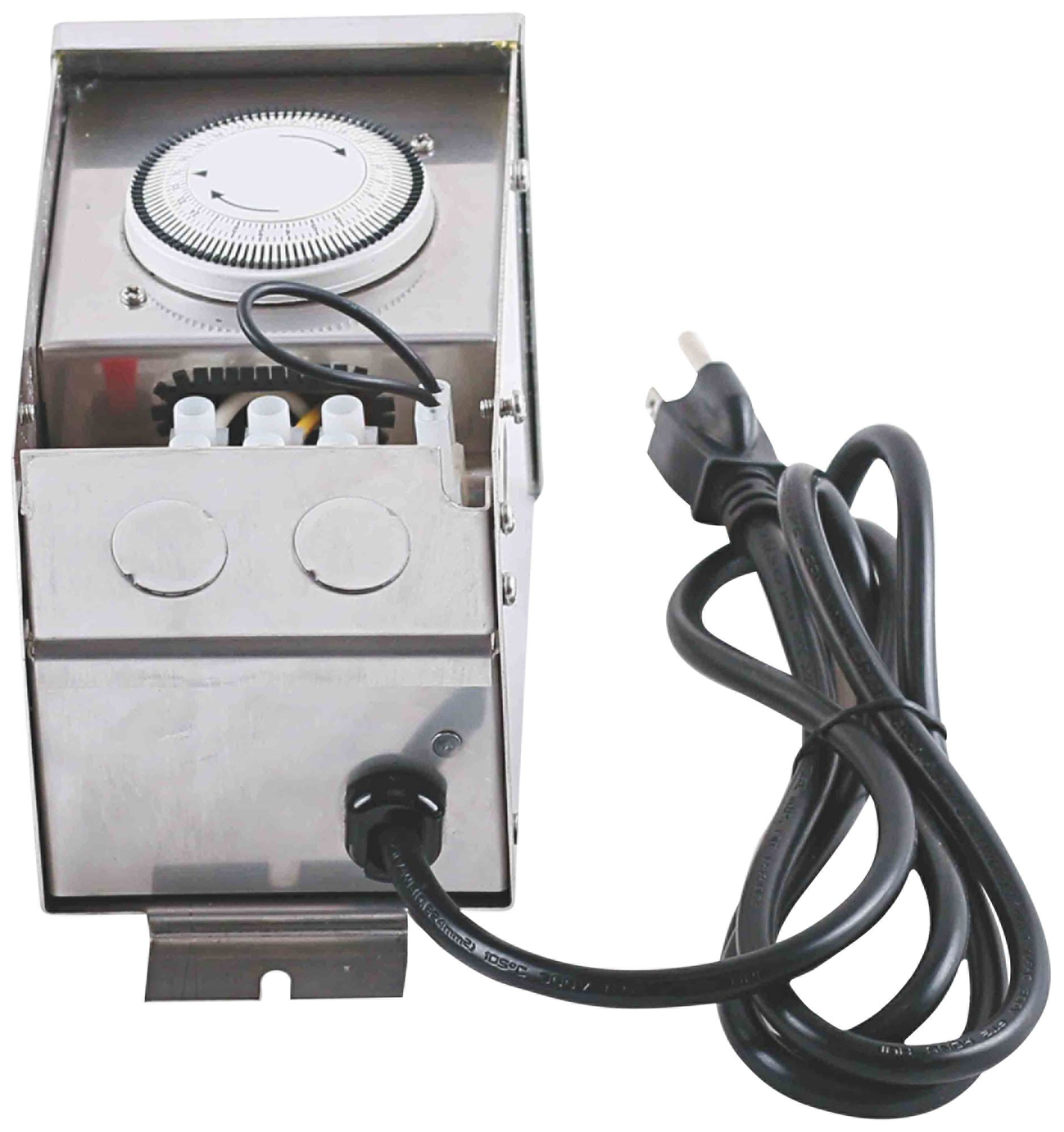 Stainless Steel 75-Watt Transformer with Photocell and Timer