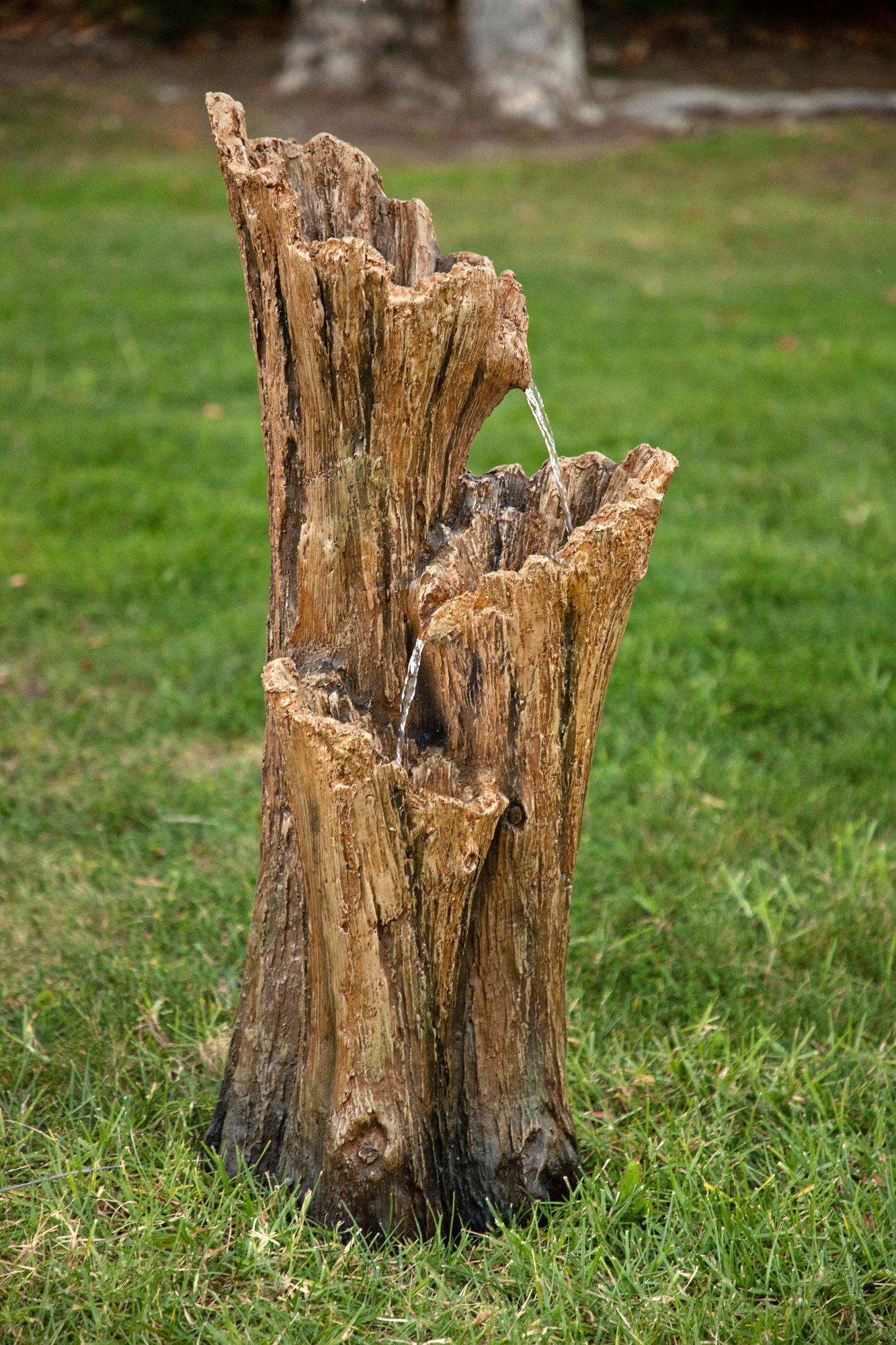 tree trunk floor lamp