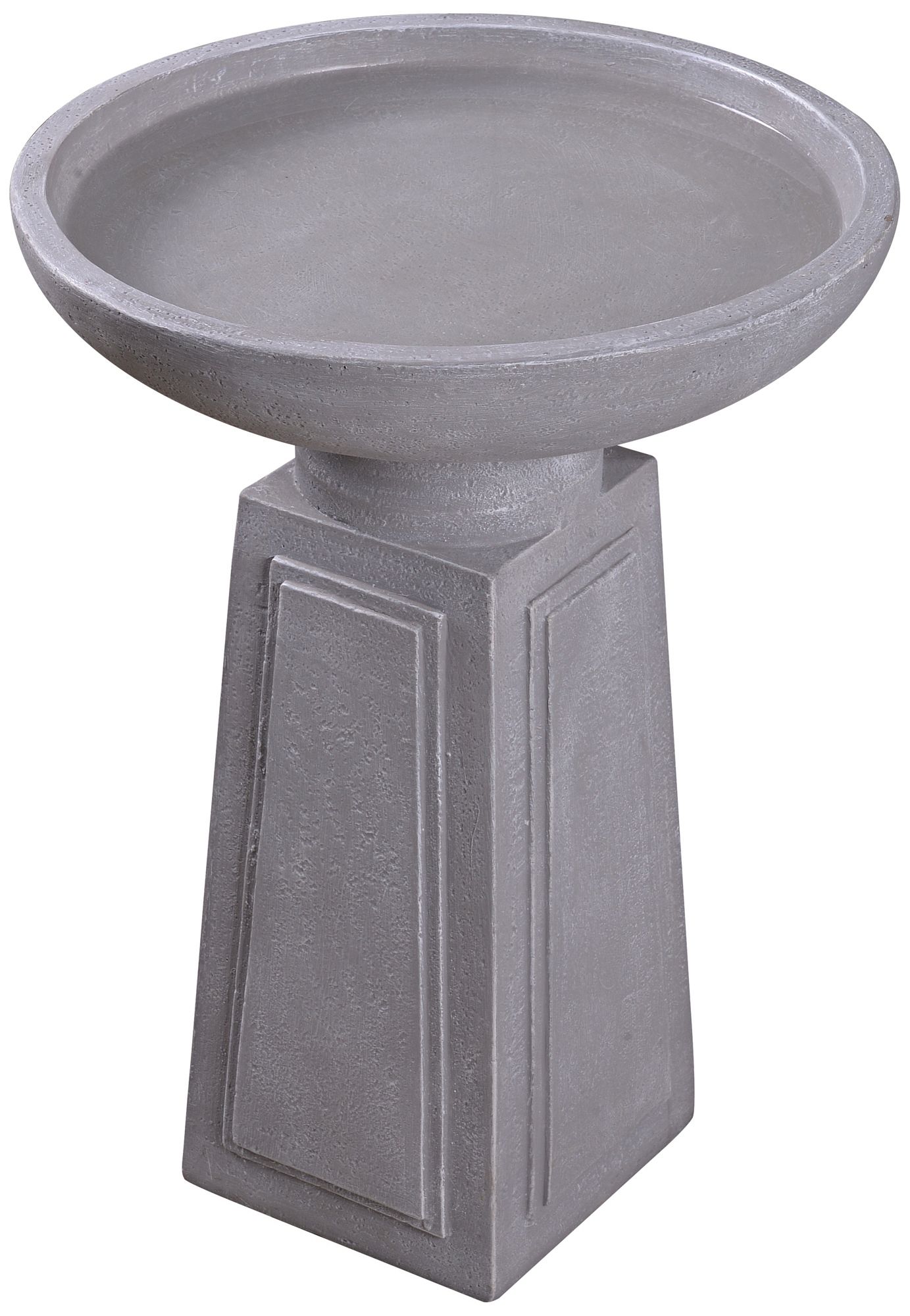 Kenroy Home Pedestal 21 1/2"H Concrete Outdoor Bird Bath