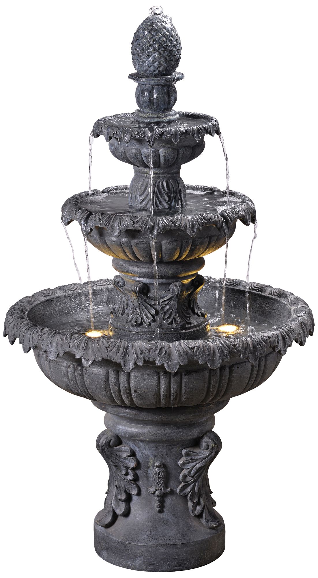 Ibiza 45" High 3-Tiered Traditional Fountain