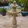 Frost 44 1/4" High 3-Tier Outdoor Garden Solar Fountain