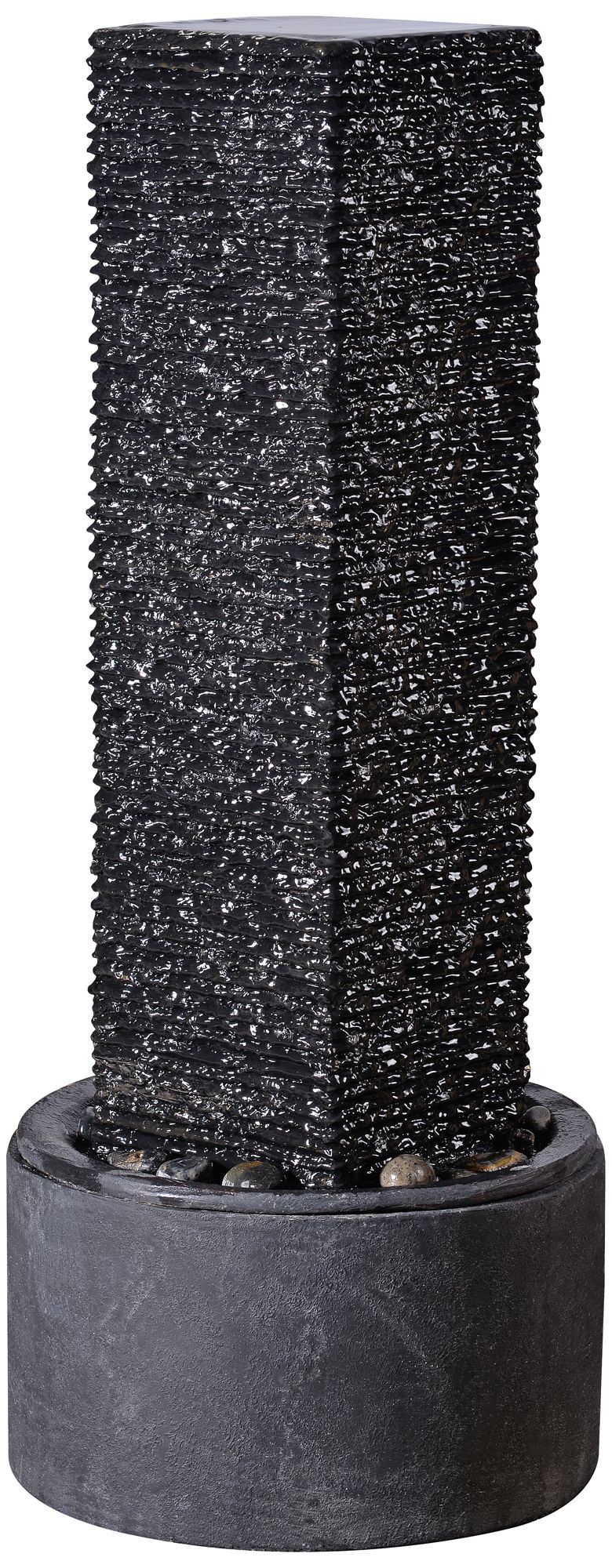 Ridgeland Black Slate Outdoor Fountain