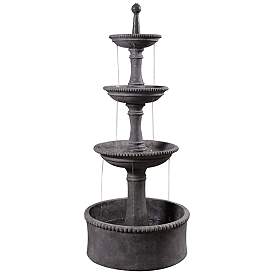 Palace 70&quot; High Tiered Outdoor Courtyard Garden Fountain