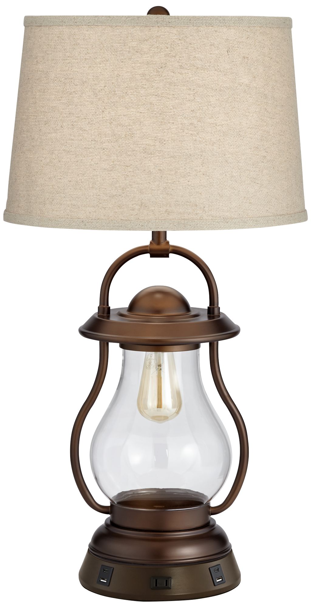 table lamp with nightlight base