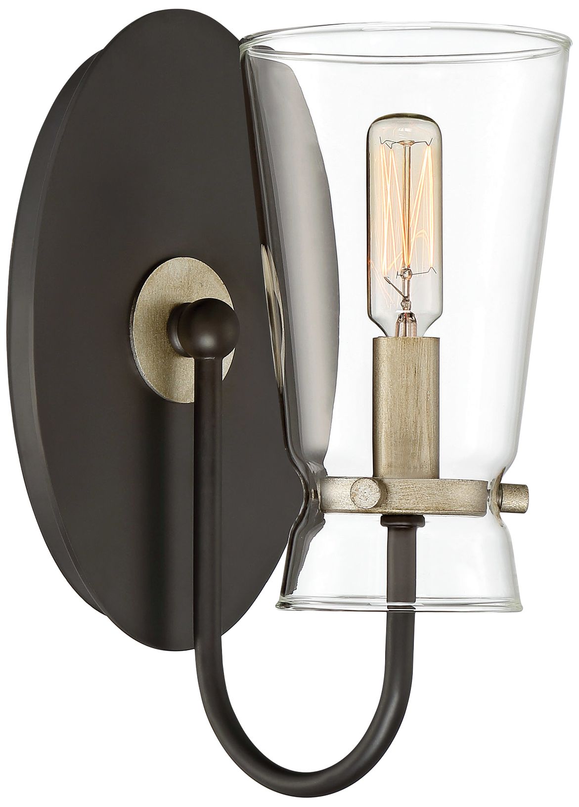 Quoizel Midnight 10 1/2" High Western Bronze Wall Sconce