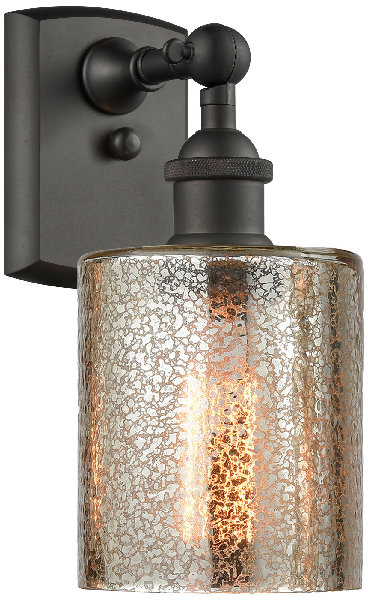 Cobbleskill 9" High Oil-Rubbed Bronze Adjustable Wall Sconce