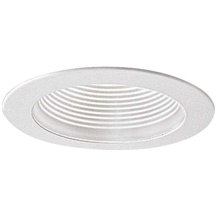 Nora NTM-30/2R 6in Recessed Light Stepped Baffle Black w/ White Ring NEW 