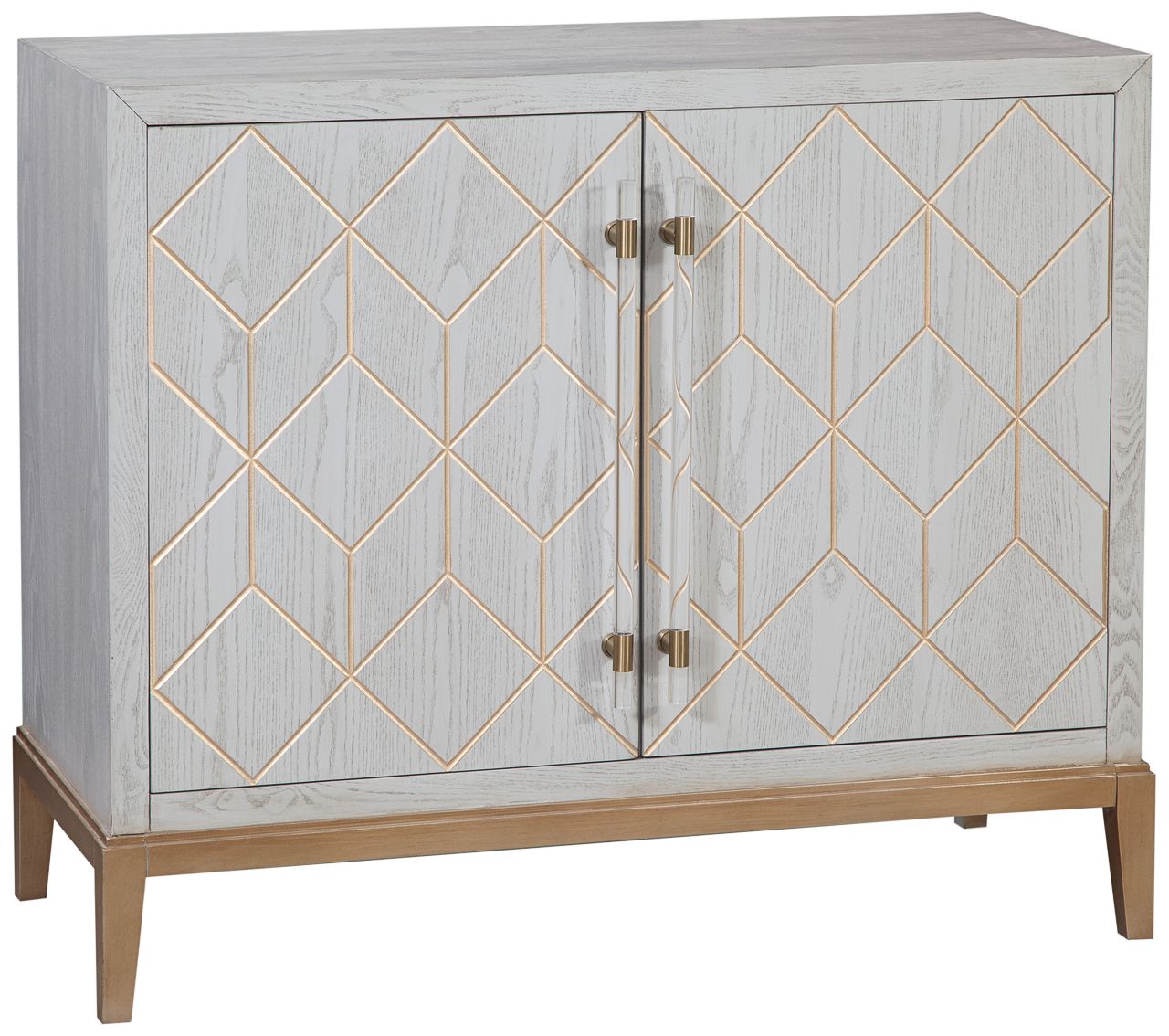 Perrine 41" Wide Oyster White 2-Door Hospitality Cabinet