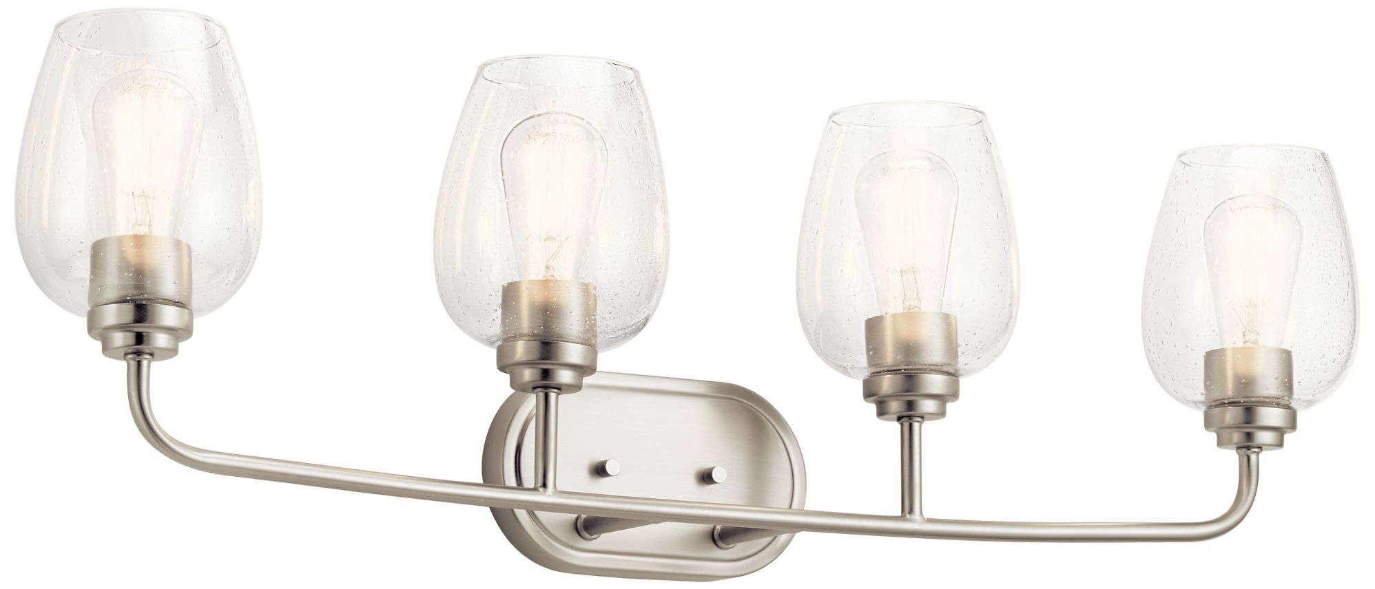 Valserrano 33 1/2" Wide 4-Light Brushed Nickel Bath Light