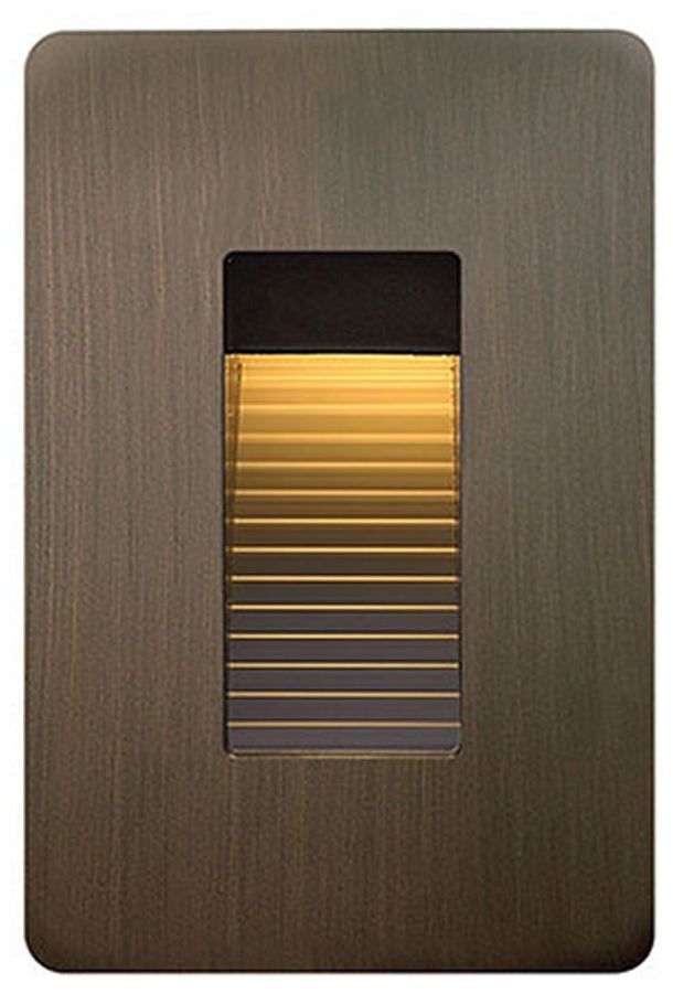 Hinkley Luna 3" Wide Matte Bronze LED Landscape Step Light